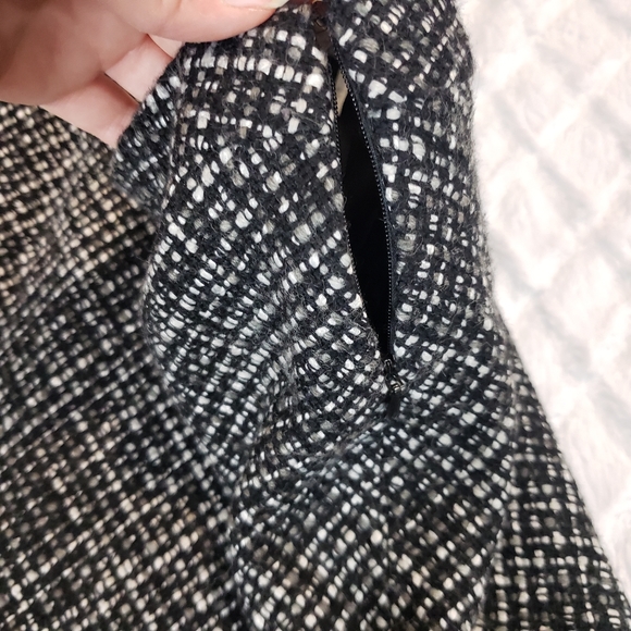 Gap wool blend tweed skirt black white size 1 - Picture 6 of 9